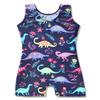 HOZIY Dinosaur Leotard 4t 5t for Girls Gymnastics Navy Blue Unitard Dance Apparel Clothing view 2