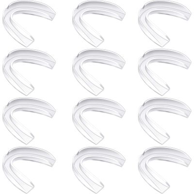 BBTO 20 Pieces Sports Mouth Guard Boxing Mouth Protection Athletic Mouthpiece for Football Basketball Hockey Karate Rugby Match(Transparent Color,Adult (11 yrs & Above))