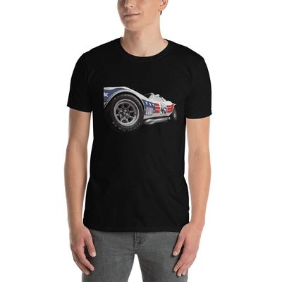 1969 Vette C3 BFG #49 ZL-1 Greenwood Chevy Vintage Race Car T-Shirt Black