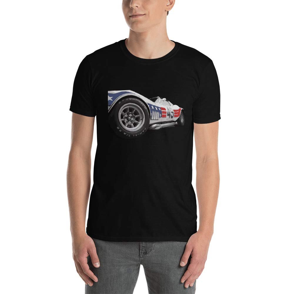 1969 Vette C3 BFG #49 ZL-1 Greenwood Chevy Vintage Race Car T-Shirt Black