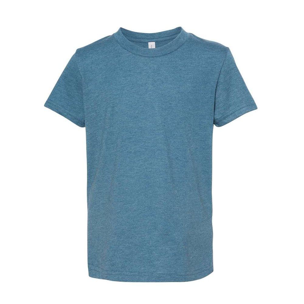 Bella + Canvas Youth Jersey T-Shirt L Heathr DEEP Teal