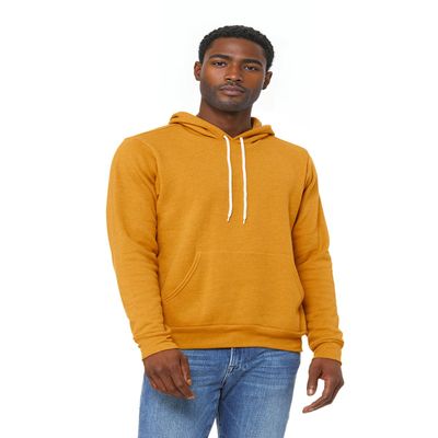 BELLA + CANVAS - Sponge Fleece Hoodie - 3719 - S - Heather Mustard