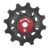 SunRace SP Unisex Adult Gear Pulley, Black/Red, 12D view 2