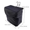 Bike Handlebar Bag Canvas Bike Basket Bicycle Front Storage Bag Pouch with Cover Black view 4