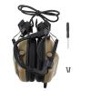 Hearing Protection Electronic Earmuffs, Helmet Microphone Tactical Headset Noise Canceling Microphone Headset for Airsoft Shooting Hunting Combats Games view 1