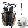 Hearing Protection Electronic Earmuffs, Helmet Microphone Tactical Headset Noise Canceling Microphone Headset for Airsoft Shooting Hunting Combats Games view 3