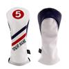 Craftsman Golf Personized Name Stitch Red White Blue Pu Leather Stripes #5 Fairway Wood Headcover (Custom #5 Wood Cover) view 1