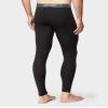 32 Degrees Mens Heat Baselayer Active Lounge Pajama Underwear Legging, Black, Small view 2
