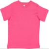 RABBIT SKINS Soft Cotton Toddler T-Shirt Boys Girls | Little Kids Tee| Blank Child Tshirt, Vintage Hot Pink, 3T view 1