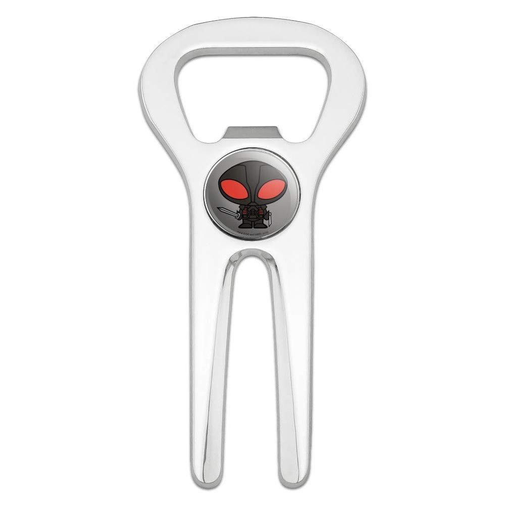 GRAPHICS & MORE Aquaman Movie Black Manta Chibi Character Golf Golfing Divot Repair Tool Bottle Opener