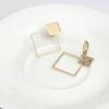 Dawery Triangle Clip on Earrings without Piercing for Party Cute Colorful Joint No Hole Ear Clip Gold-Color view 3
