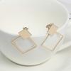 Dawery Triangle Clip on Earrings without Piercing for Party Cute Colorful Joint No Hole Ear Clip Gold-Color view 4