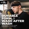 Tough Headwear Terry Cloth Headband - Sweat-Wicking Running Head Band - Basketball Accessories - Headband for Washing Face - Black view 4