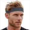 Tough Headwear Terry Cloth Headband - Sweat-Wicking Running Head Band - Basketball Accessories - Headband for Washing Face - Dark Grey view 1