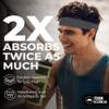 Tough Headwear Terry Cloth Headband - Sweat-Wicking Running Head Band - Basketball Accessories - Headband for Washing Face - Dark Grey view 2