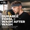 Tough Headwear Terry Cloth Headband - Sweat-Wicking Running Head Band - Basketball Accessories - Headband for Washing Face - Dark Grey view 4