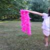 Flydreamfeathers 25 Gram, 4 Feet Long Chandelle feather boa, Great for Party, Wedding, Halloween Costume, Christmas Tree, Decoration (Hot Pink) view 3