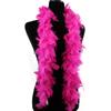 Flydreamfeathers 25 Gram, 4 Feet Long Chandelle feather boa, Great for Party, Wedding, Halloween Costume, Christmas Tree, Decoration (Hot Pink) view 4