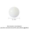 Addune White Baoding Balls Health Exercise Stress Hand Balls Marble Natural Stone Balls Gift Collection for Key Puncher Relax Finger (White, 1.4'') view 3