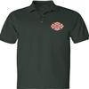 ALLNTRENDS Men's Polo T Shirt Fire Department Embroidered Firefighter Top USA Gift (L, Forest Green) view 1