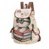 Bag Canvas Cartoon love book canvas Female Cute Cat Printed view 1