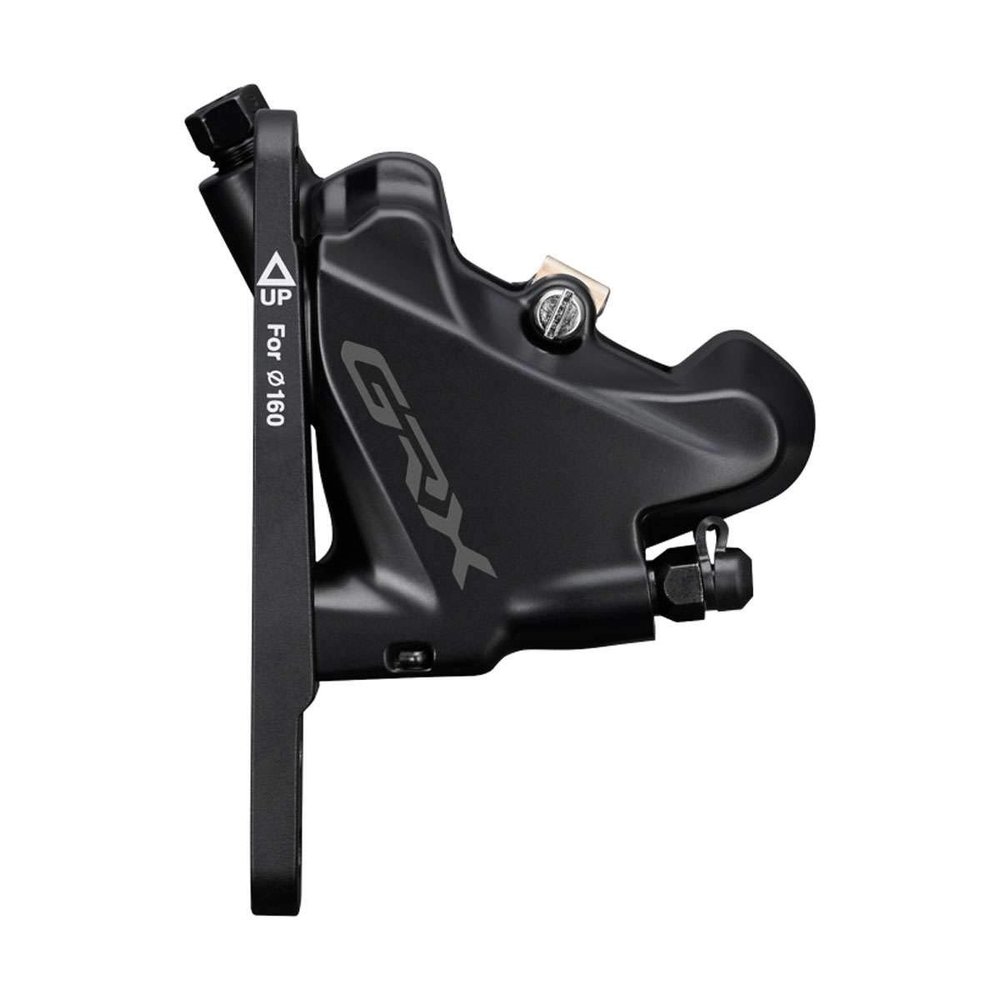 SHIMANO BR-RX400 GRX BRAKE FLAT MOUNT W/ADAPTER FOR 140/160MM ROTOR W/L03A RESIN PAD (W/FIN)