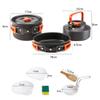 ITSHAND Portable Camping Cookware Set for 2-3 People Aluminum Folding Pot Set Outdoor Camp Kettle Portable for Hiking,Picnic,Travel etc view 2