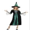 Grebrafan Witch Costume for Women Halloween Dresses Gothic (Large, Green) view 1