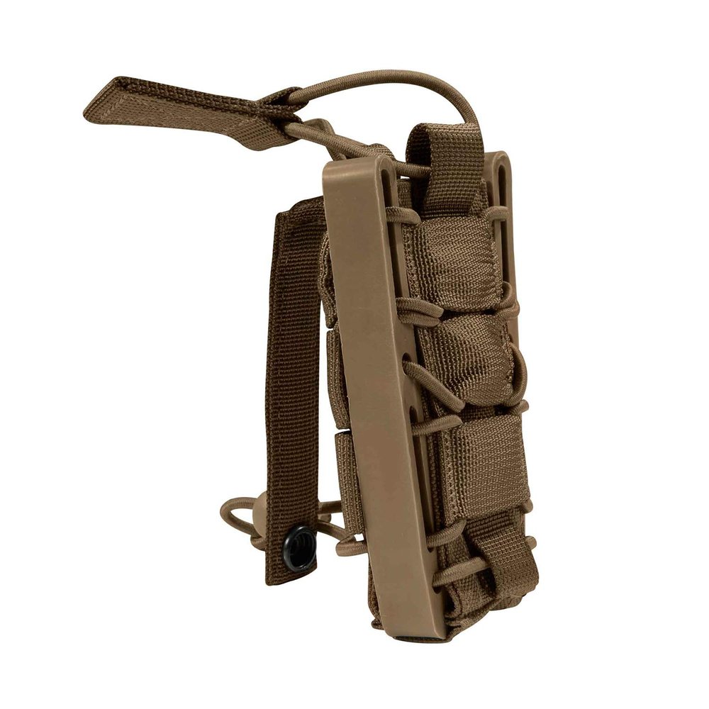 Beretta Single Rapid Access MOLLE 1000D Nylon Adjustable Retention Magazine Pouch, Coyote