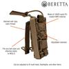 Beretta Single Rapid Access MOLLE 1000D Nylon Adjustable Retention Magazine Pouch, Coyote view 4