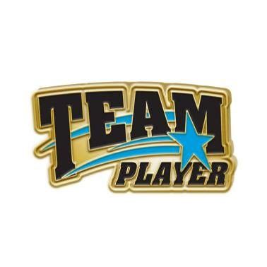 1" x.5" Team Player Lapel Pins, Recognition Pins Great Team Player Recognition Gold Lapel Pins To Appreciate A Job Well Done 50 Pack