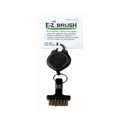 EZ Brush Ultimate Golf Brush Black Clip On Club Cleaning Tool New (2)