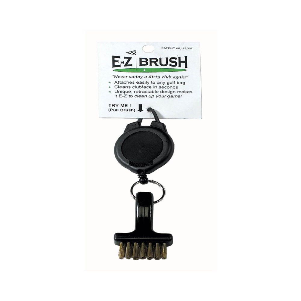 EZ Brush Ultimate Golf Brush Black Clip On Club Cleaning Tool New (2)
