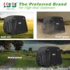 10L0L Universal Golf Cart Covers for Yamaha,Club Car, EZGO, Waterproof 2/4 Passenger Heavy Duty Golf Cart Rain Covers Extended Roof with 3 Zipper Doors (Black) view 2