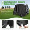 10L0L Universal Golf Cart Covers for Yamaha,Club Car, EZGO, Waterproof 2/4 Passenger Heavy Duty Golf Cart Rain Covers Extended Roof with 3 Zipper Doors (Black) view 4