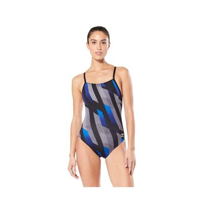 Speedo Women's Pinstripe Flight Flyback Speedo Blue 24