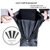 HLKZONE Waterproof Rain Boot Shoes Covers Foldable Reusable Slip Resistant Overshoes with Reflector for Women & Men, L, Black view 4
