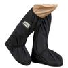 HLKZONE Waterproof Rain Boot Shoes Covers Foldable Reusable Slip Resistant Overshoes with Reflector for Women & Men, XXL, Black view 1