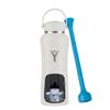 DYLN Hydrogen Water Bottle | Create Hydrating Alkaline Hydrogen-Rich Water Up to 9 pH | Vacuum Insulated Stainless Steel Water Bottle | Keeps Water Cold for 24 Hours | 32 oz, Pearl view 1