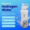 DYLN Hydrogen Water Bottle | Create Hydrating Alkaline Hydrogen-Rich Water Up to 9 pH | Vacuum Insulated Stainless Steel Water Bottle | Keeps Water Cold for 24 Hours | 32 oz, Pearl view 2
