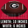 Franklin Sports Georgia Bulldogs Junior Football - PVC Football with Embossed Team Logos - College NCAA Official Licensed Product view 2