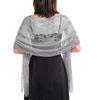 Women Shawls Floral Chiffon Scarf Wrap Bolero Wedding Bridal Cape for Dresses view 1