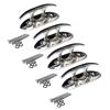 MX 4-1/2" Boat Folding Cleat Marine Dock Cleats Flip Up Boat Cleats Stainless Steel with Fastener Pack of 4 view 1