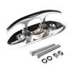 MX 4-1/2" Boat Folding Cleat Marine Dock Cleats Flip Up Boat Cleats Stainless Steel with Fastener Pack of 4 view 4