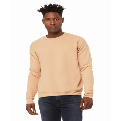 BELLA Unisex Sponge Fleece Drop Shoulder Sweatshirt 2XL Heather Sand Dune