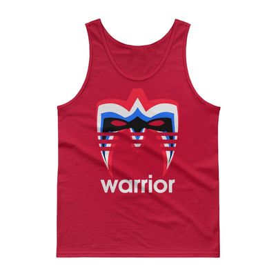 Wrestler Ultimate Warrior Face Paint Tank top Red