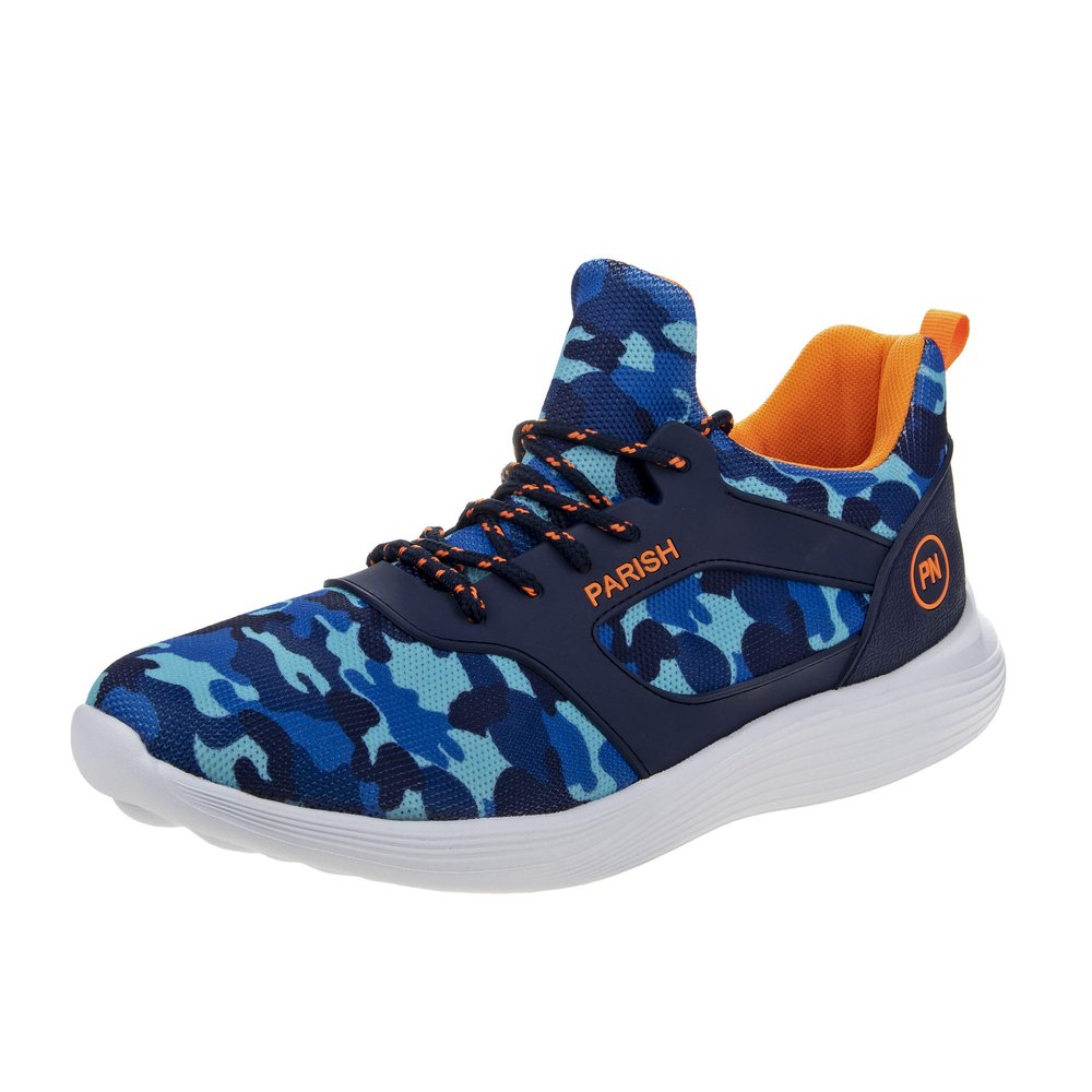 Joseph Allen Men's Atticus Oxford, Navy/Orange, 13 Medium US