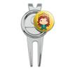 GRAPHICS & MORE Aquaman Movie Mera Chibi Character Golf Divot Repair Tool and Ball Marker view 2