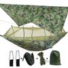 Camping Hammock 2 Person Hammocks with Net, Tent, Tree Straps Heavy Duty Waterproof Lightweight Nylon Portable Hammock for Hiking Outdoor Travel Beach Survival Backyard view 1