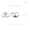 BEADNOVA Earring Backs Stainless Steel Earring Backings for Studs Hypoallergenic Surgical Locking Ear Stud Backs for Posts (60 pcs) view 2